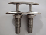 Cleat - Flush Pull Up 316 Stainless 108mm Handle 130mm Length 22mm Diameter Bolts