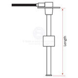 KUS Fuel Tank Sender For Boat Fuel Tank 5 Hole 280mm Length 316 SS 240-33 OHMS