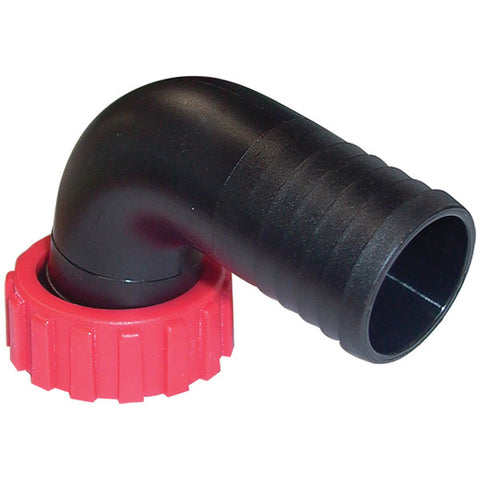Nylon Pumping Fitting 1-1/2" BSP 90 Degree Swivel Connector 38mm Tail To Fit Our Tanks