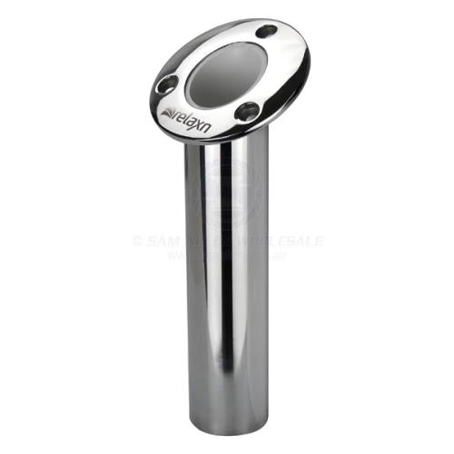 Fishing Rod Holder 30 Degree Angle, Round Head Flush Mount Heavy Duty S/S Relaxn