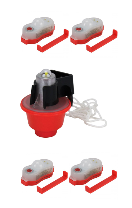 Life Lifejacket Emergency light x 4 Units + Lifebuoy Light X 1 All Solas Approved