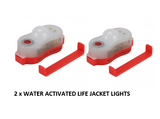 lifejacket light SOLAS APPROVED Water Activated Lifejacket Strobe Light 50143 x 2