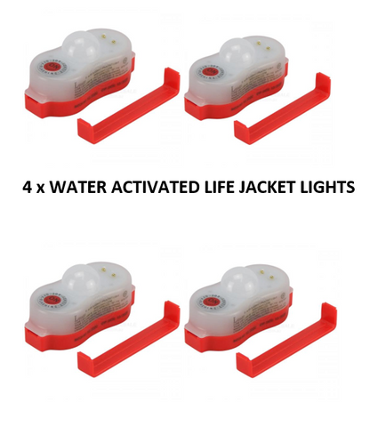 lifejacket light SOLAS APPROVED Water Activated Lifejacket Strobe Light 50143 x 4