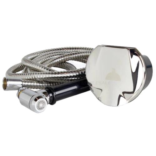 Transom shower kit with Stainless Steel Hose & Box Recessed with S/S Lid
