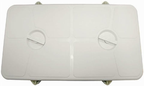 Waterproof Deck Plate - Rectangular 500mm x 250mm Made in USA White