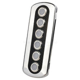 Marine Switch Panel Carbon Fiber Vinyl Stainless Steel Push Button Blue Backlight Relaxn