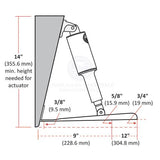 Lenco Trim Tabs for Boat 12 volt 12"x12" LED Complete Kit with Auto Retract