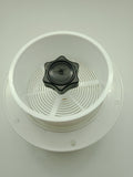 Mushroom Style Vent White Plastic Brass Spindle Low Profile Mosquito Screened
