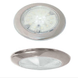LED Slimline Stainless Interior Light Warm White 132mm Diameter