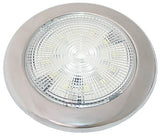 LED Slimline Stainless Interior Light Warm White 132mm Diameter