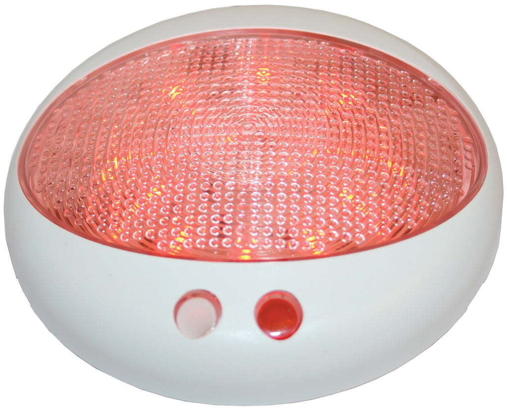 LED Cabin Light Hi Power Dual Red White with Switch & Dimmer 300 Lumen 7 Watt