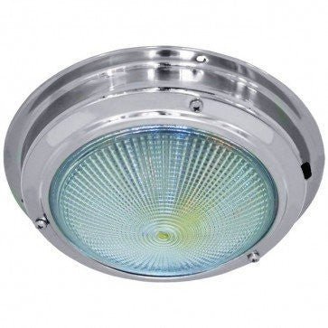 12 Volt LED Dome Light Stainless Steel Caravan Or Boat 160mm Diameter Large