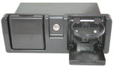 Boat Glove Box Marine Grade Glove Box for Boats With Drink Holders Black
