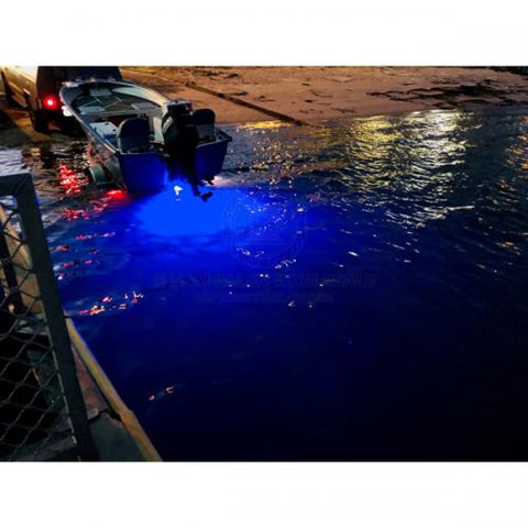 Blue Underwater LED Bung Light Super Bright 500 Lumens Use Existing 40mm Hole