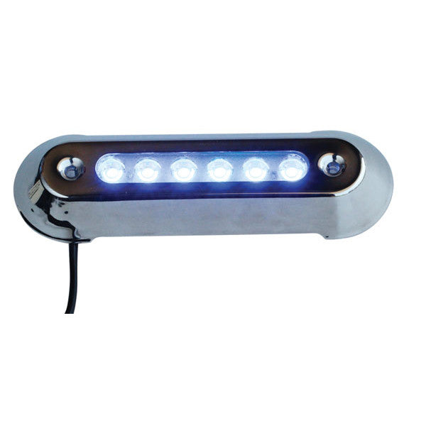 LED Underwater Lights For Boats Blue Stainless Cover Fully Sealed Led's X 2