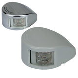 12 Volt Navigation Lights LED Horizontal Mount White & Stainless Covers Supplied