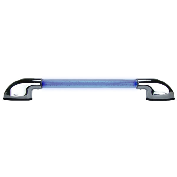 Caravan LED Blue Illuminated Hand Rail 12 Volt Chrome plated zinc alloy End Caps