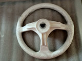 Boat Steering Wheel 3 Spoke ALpha 340mm Sports Wheel Marine White