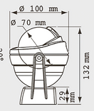 Boat Compass Plastimo Offshore 75 Black Bracket Mount Compass