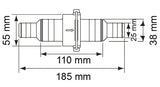Non Return Valve Plastimo 25mm-38mm 1"- 1 1/2" QUALITY Water Non Return Valve