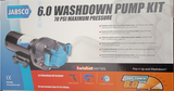 Jabsco 6.0 Boat Washdown Pump Kit Pump Strainer Hose Gun & Fittings 70 PSI Jet