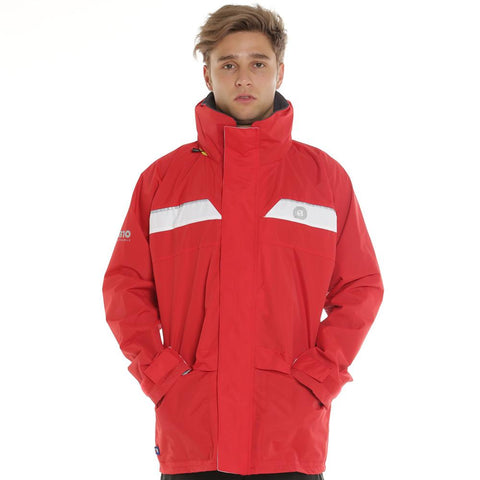 Wet Weather Jacket 100% Waterproof Sailing/Yachting/Fishing/Motorcycle Safety RED X LARGE