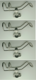 Clamp On Rod Holders Rail 25mm 316 Stainless 360 Horizontal & Vertical New x 4