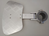 Boat Pedestal Footrest Fold-Up Suits Tube Post 73mm ID Powder Coated Aluminium