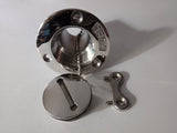 Deck Filler & Key Boat 38mm 316 Marine Grade Stainless Steel Fuel Flush Mount