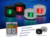 12 Volt LED Navigation Lights Black Boat Port & Starboard Case 2NM Approved