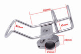 Clamp On Rod Holder Rail Clamp 25mm 316 Stainless 360 Horizontal & Vertical