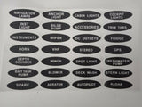 Switch Panel 4 Gang White Marine Splashproof 15 amp fuse Caravan Boat Pre- Wired
