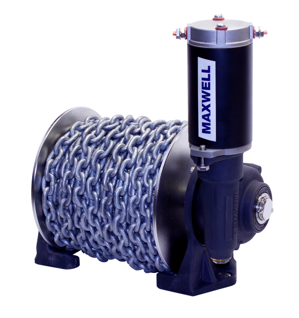 Maxwell Drum Winch Tasman 6-6 12 Volt Includes 80 Metres Rope & Chain Use Ready